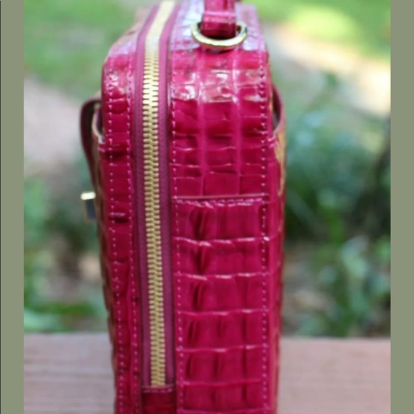 Sold NWT $265 Brahmin Evie Fuchsia La Scala Pink - Picture 3 of 8